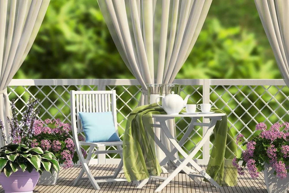 © liatris - Fotolia.com Stoffe als Sichtschutz