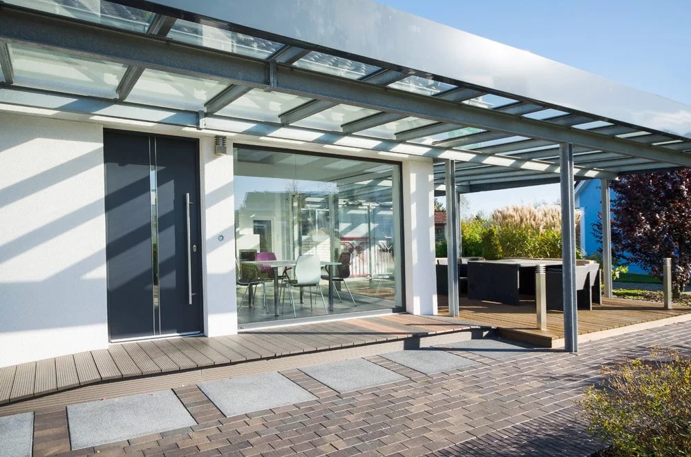 Terrassenüberdachung aus Stahl