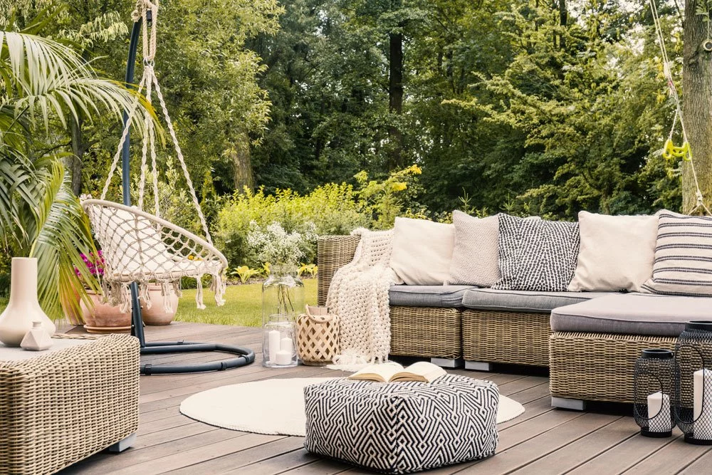Loungemöbel im Garten