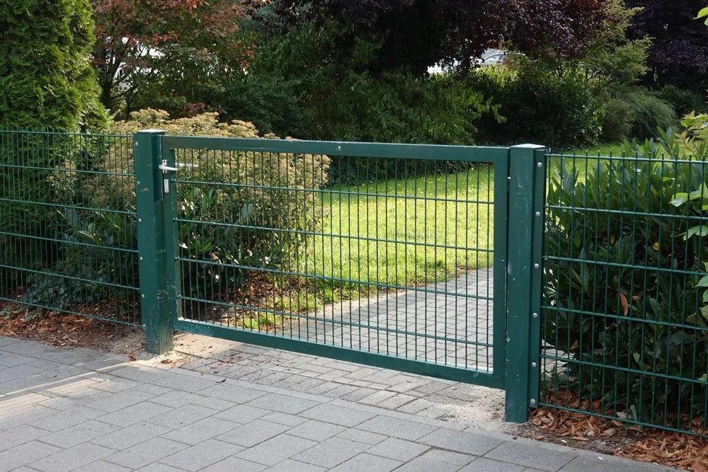 Doppelstabmattenzaun grün