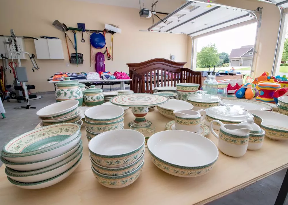 Garagenflohmarkt Flohmarkt in der Garage