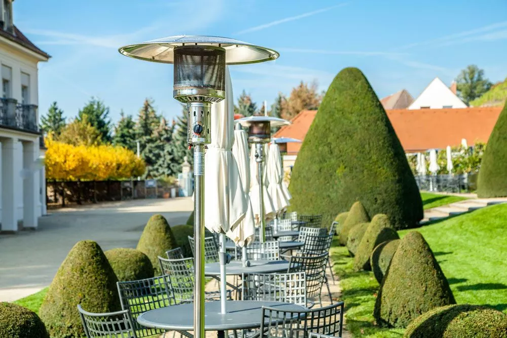 Heizstrahler im Garten Heizstrahler